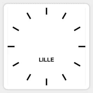 Lille Time Zone Wall clock Sticker